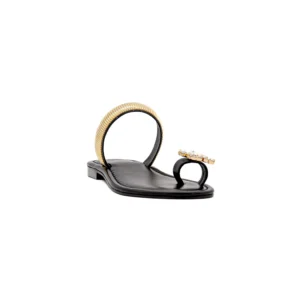 Chinelo Exé 152 Margot Preto vista frontal
