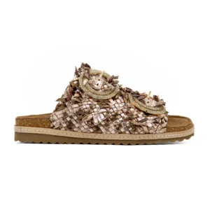 Chinelo ABF-97 2302 Welt Dourado vista lateral