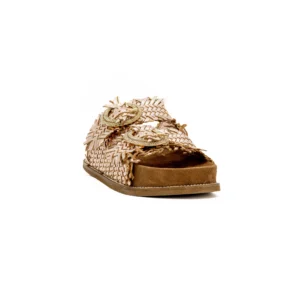 Chinelo ABF-97 2428 Heel Dourado vista frontal