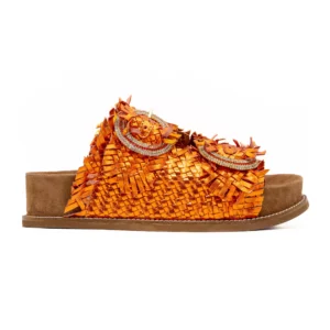 Chinelo ABF-97 2428 Heel Laranja vista lateral