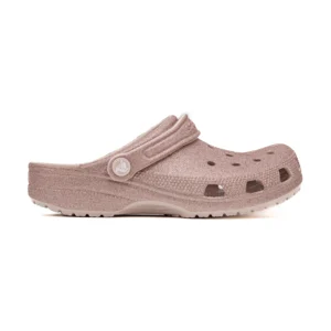 Chinelo Crocs Classic Glitter Clog vista lateral