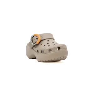 Chinelo Crocs Classic Plataform Buckle vista frontal