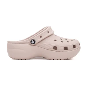 Chinelo Crocs Classic Plataform Clog vista lateral