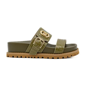 Chinelo Liu Jo Livia 02 Verde vista lateral