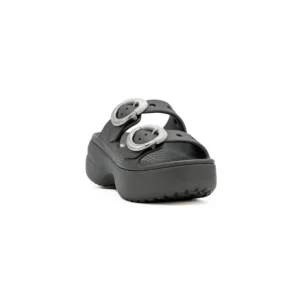 Chinelo Crocs Sat Platform Dipped Buckle vista frontal