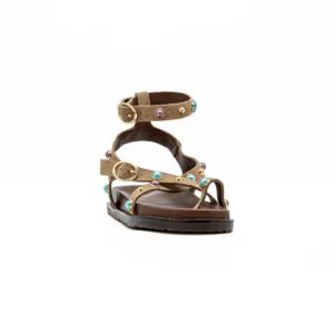Sandália ABF-97 Bali 300 Camel vista frontal