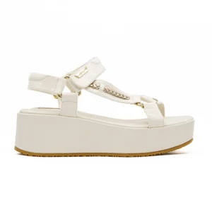 Sandália Liu Jo Flo 05 Branco vista lateral