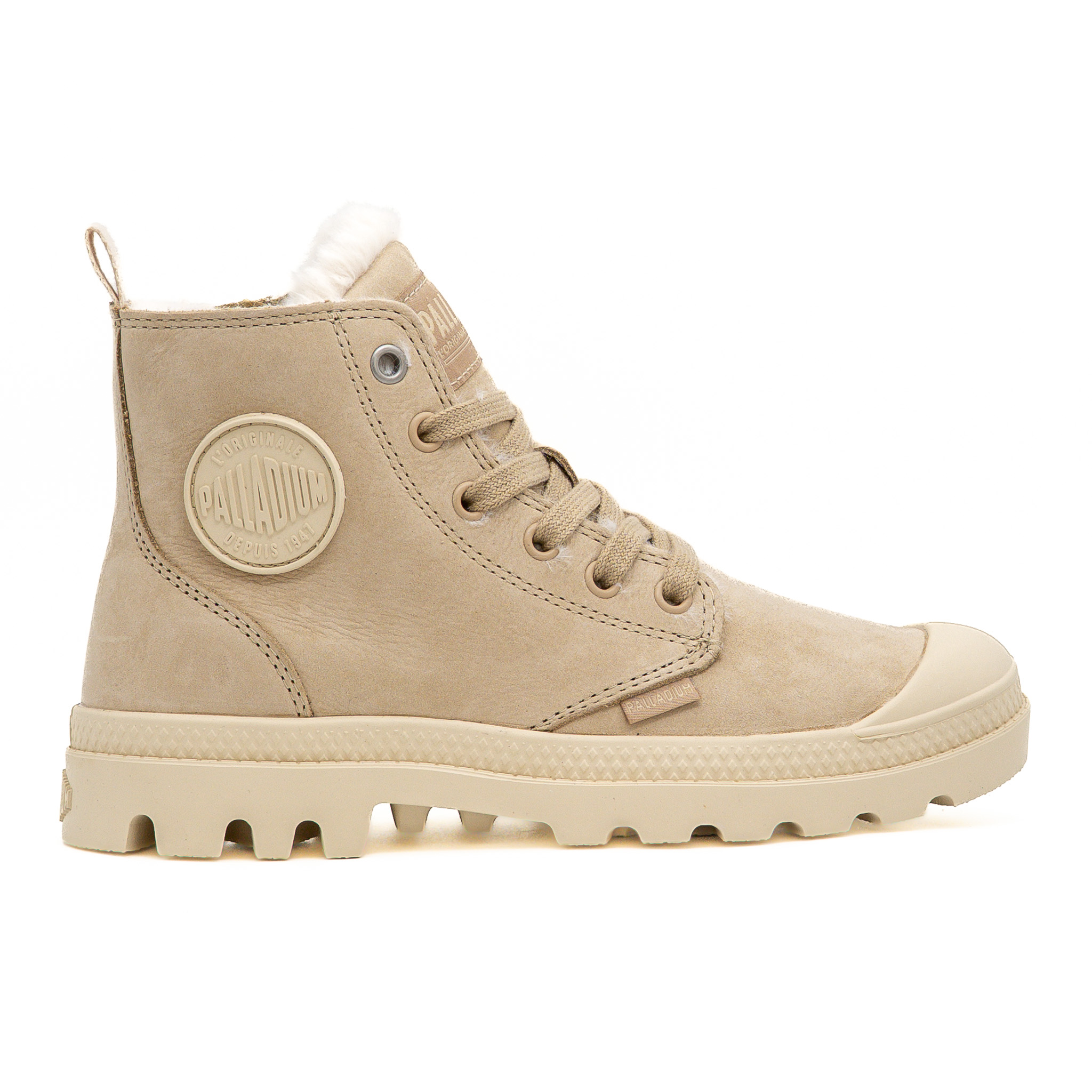 Bota Palladium Pampa Hi Zip WL Bege