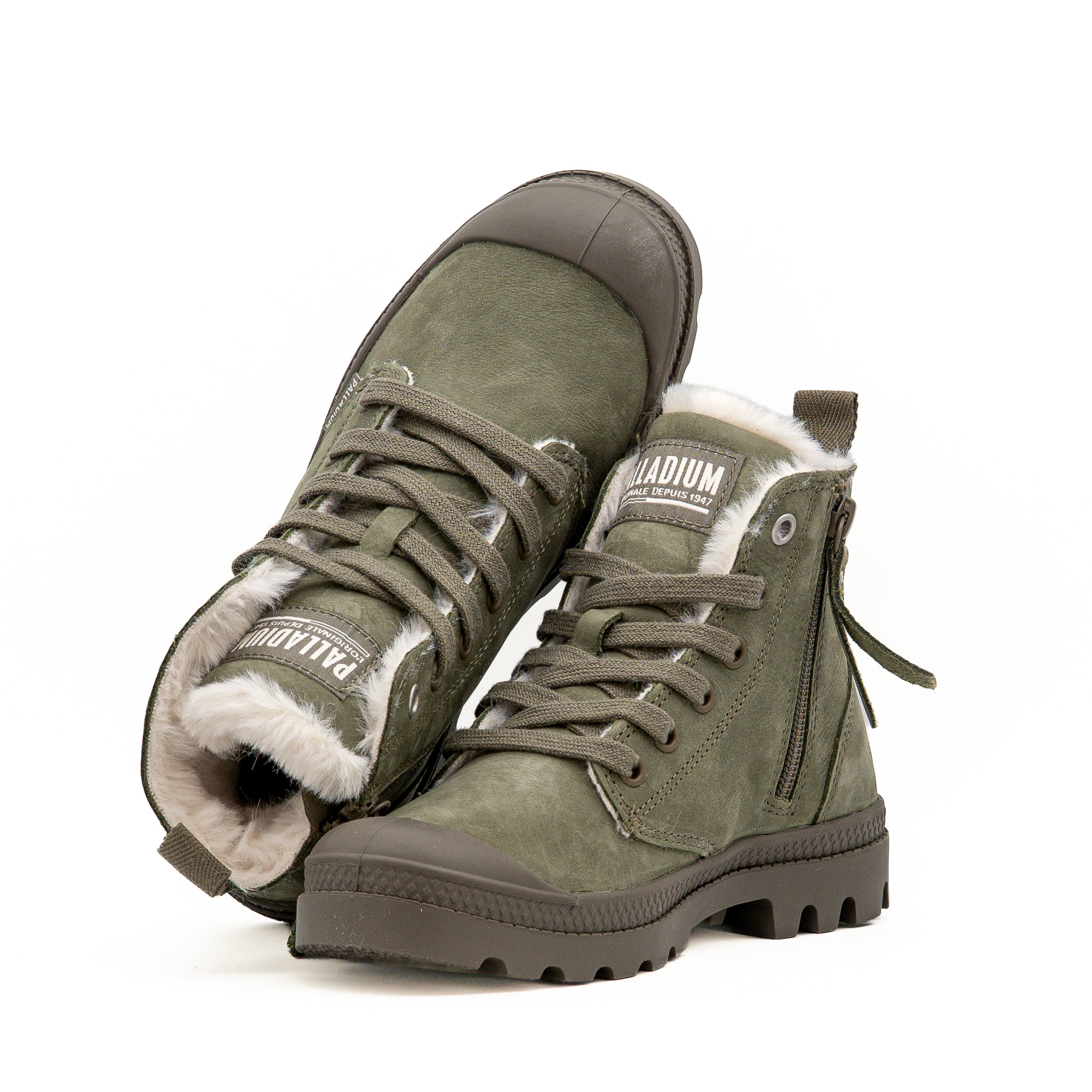 Bota Palladium Pampa Hi Zip WL Verde - Image 4